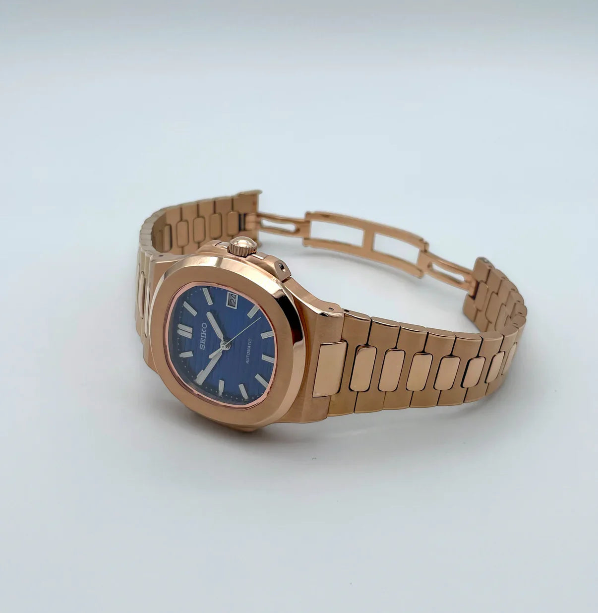 NAUTILO | ROSE GOLD BLUE DIAL