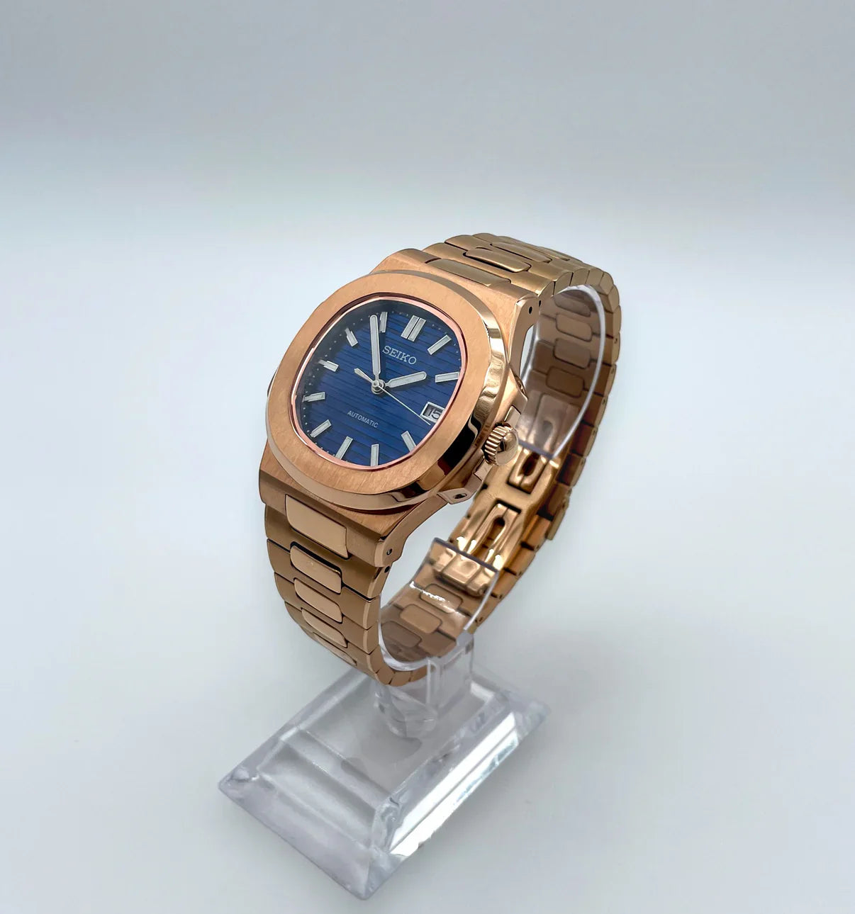 NAUTILO | ROSE GOLD BLUE DIAL