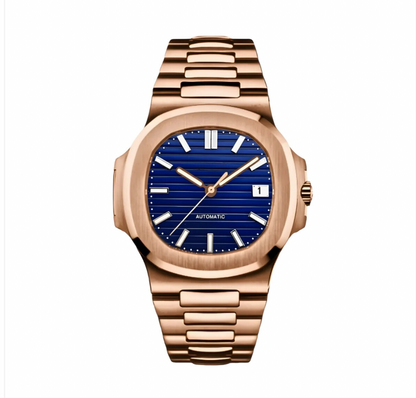 NAUTILO | ROSE GOLD  BLUE DIAL