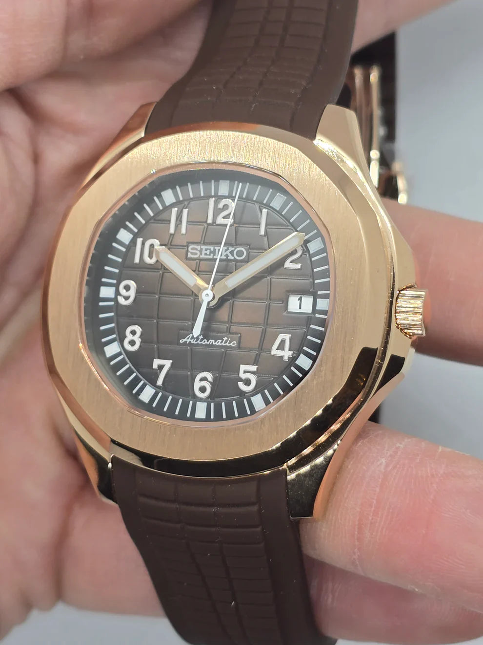 SEIKNAUT | MOD ROSE GOLD BROWN