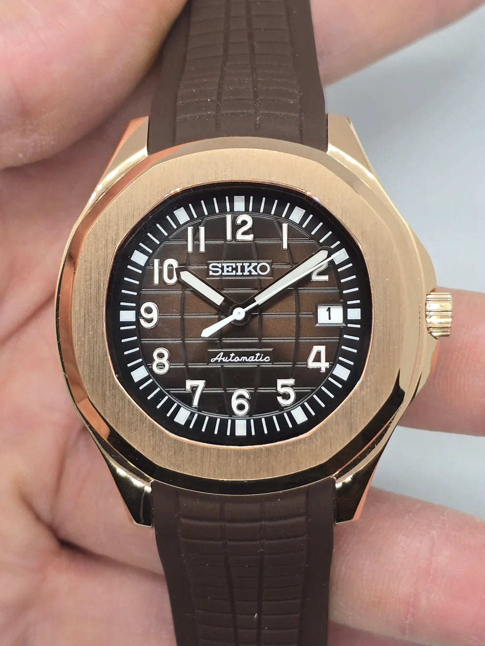 SEIKNAUT | MOD ROSE GOLD BROWN