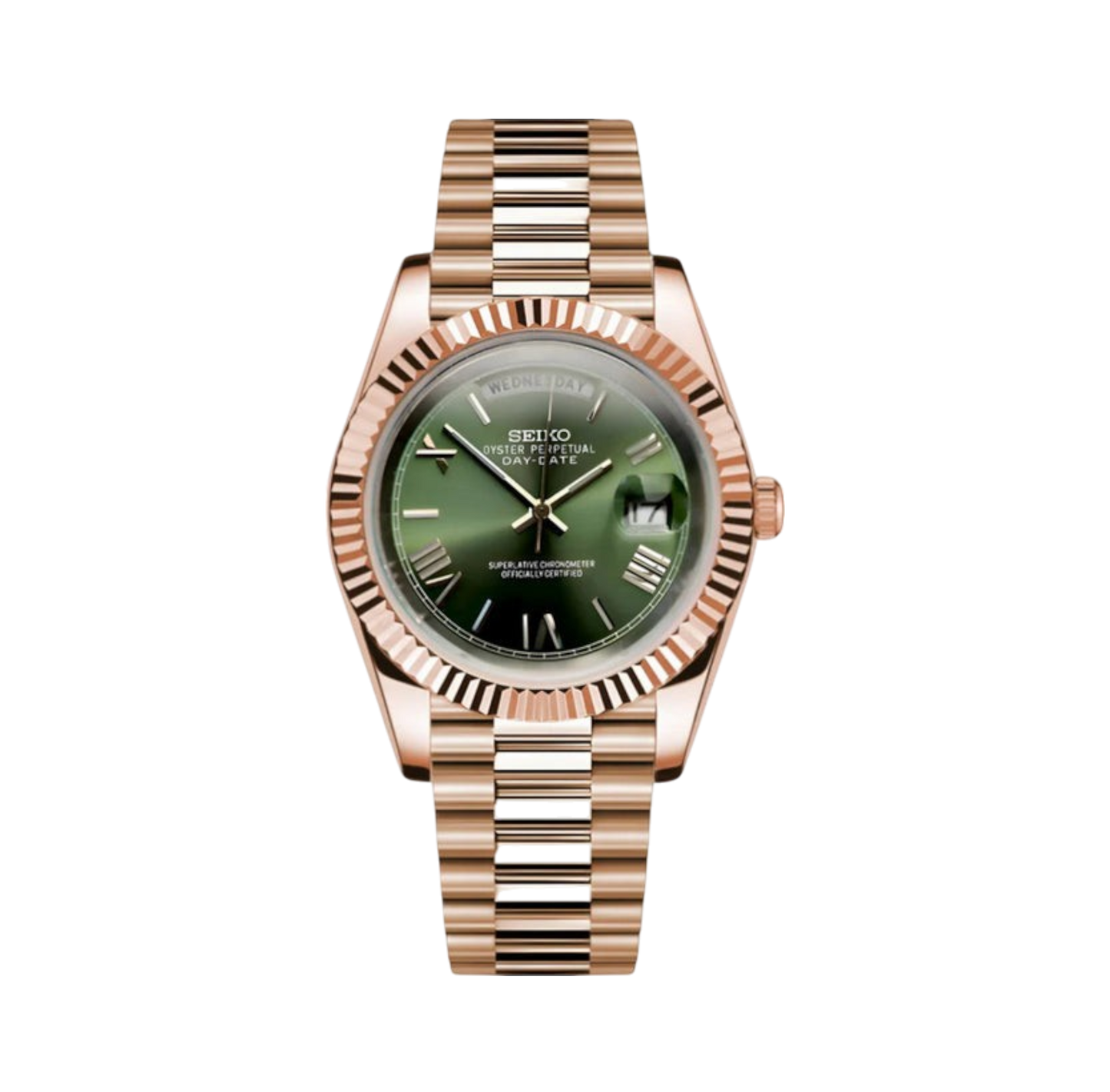 SEIKDATE | MOD ROMAN GREEN DIAL