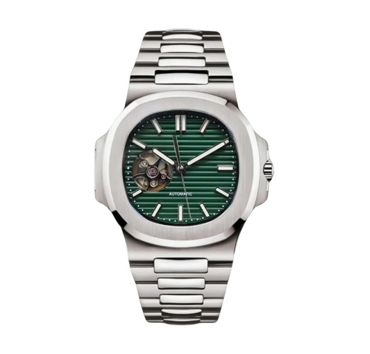 NAUTILO | GREEN DIAL OPEN HEART