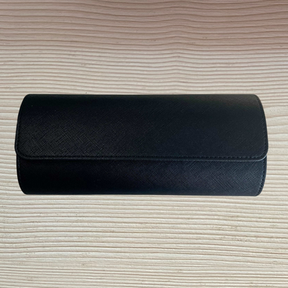 3 PIECE WATCH TRAVEL CASE SET BLACK