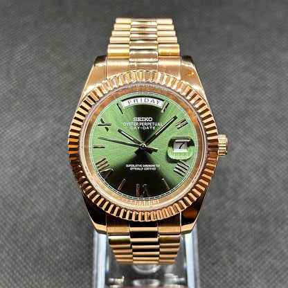 SEIKDATE | MOD ROMAN GREEN DIAL