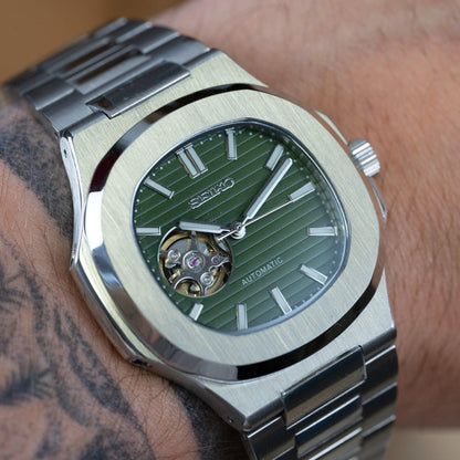 NAUTILO | GREEN DIAL OPEN HEART