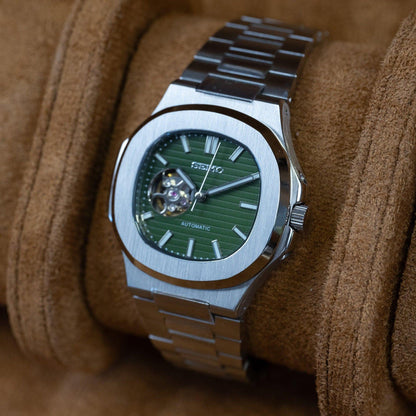 NAUTILO | GREEN DIAL OPEN HEART
